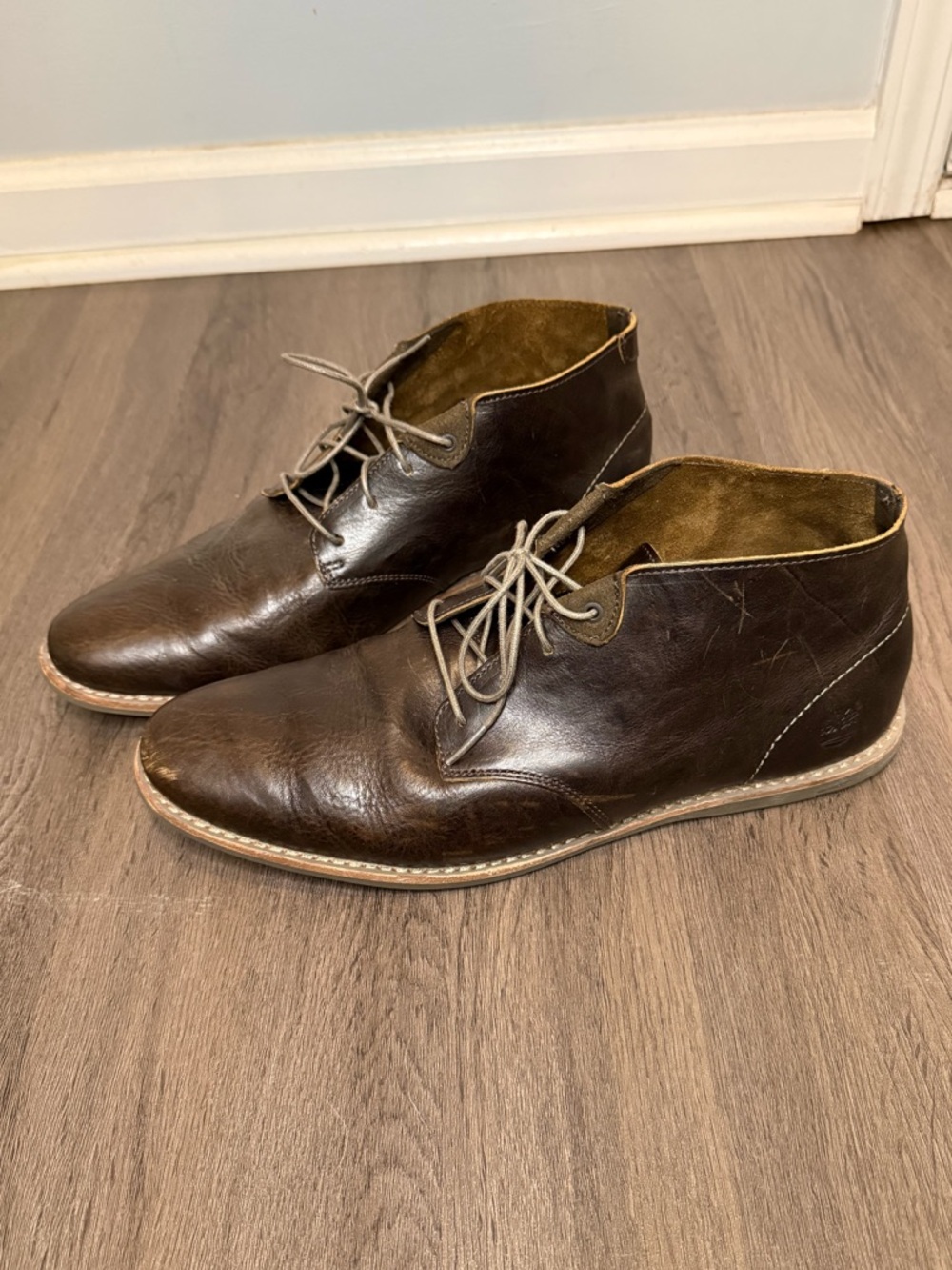 Timberland Revenia Leather Chukka Boots Brown Size 11.5